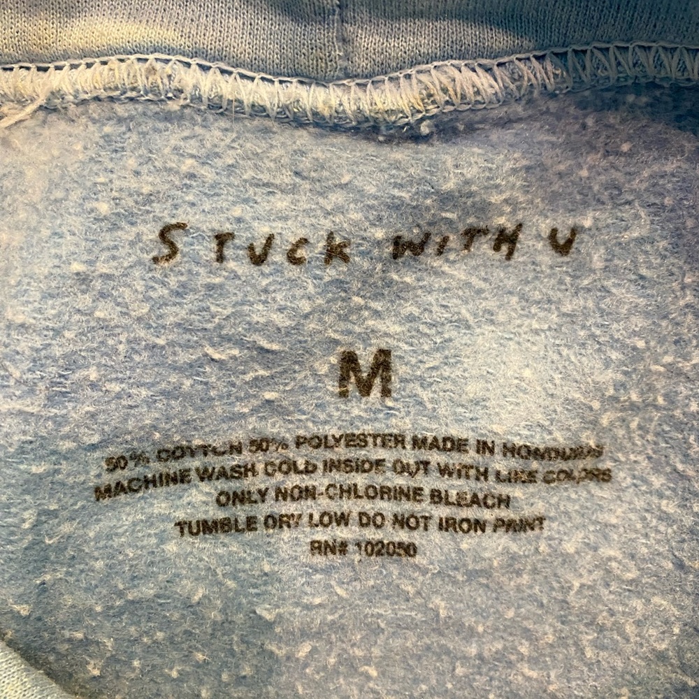 Justin & Ariana Stuck With U Hoodie - Size Medium - Picture 4 of 5